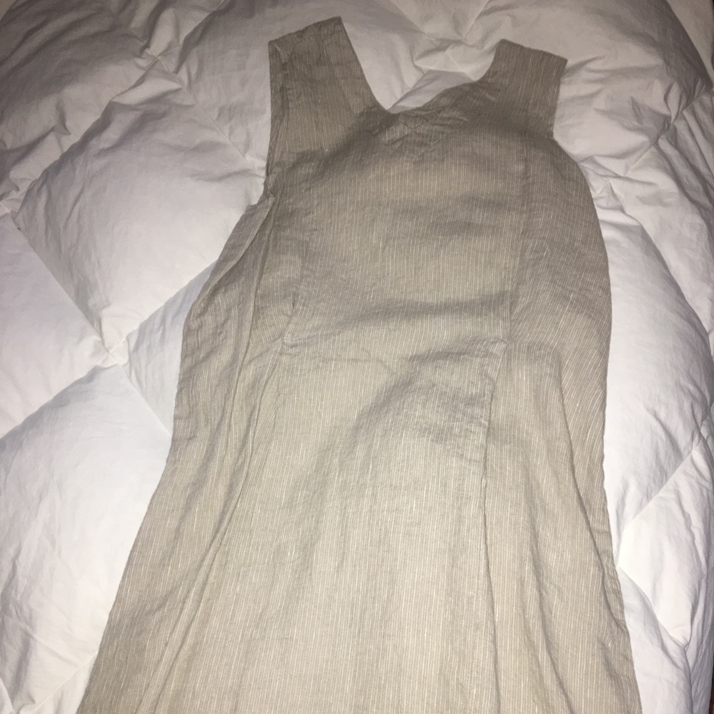 Flax full length linen dress